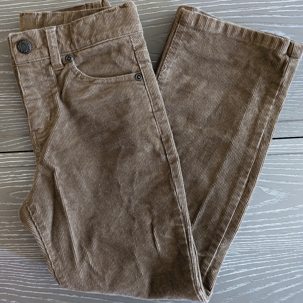 JANIE AND JACK Pants | Kids Size 7 Corduroy Tan Straight Leg Pants